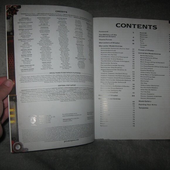 Warmachine RPG Softcover Book Khador Command 2409A6 - Picture 5 of 9